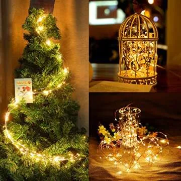 Twinkle Star 200 LED Copper Fairy String Lights for All Occasions