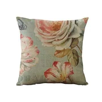 Vibrant WOMHOPE Vintage Spring Flower Pillow Covers Set