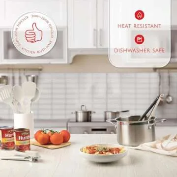 Kitchen Utensils Set 35 PCS Cooking Utensils Set, Nonstick and Heat Resistant Nylon Stainless Steel Silicone Spatula Set - Kitchen Gadgets Home Essentials Kitchen Accessories, Apartment Must Haves