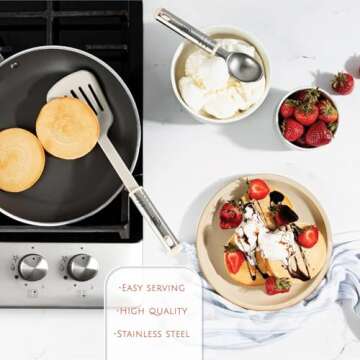 Kitchen Utensils Set 35 PCS Cooking Utensils Set, Nonstick and Heat Resistant Nylon Stainless Steel Silicone Spatula Set - Kitchen Gadgets Home Essentials Kitchen Accessories, Apartment Must Haves