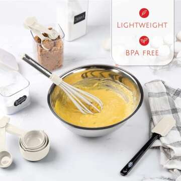 Kitchen Utensils Set 35 PCS Cooking Utensils Set, Nonstick and Heat Resistant Nylon Stainless Steel Silicone Spatula Set - Kitchen Gadgets Home Essentials Kitchen Accessories, Apartment Must Haves