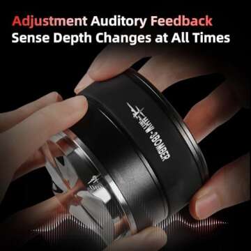 MHW-3BOMBER 58mm Espresso Coffee Distributor, Espresso Distribution Tool for Barista, Adjustable Height Coffee Leveler with Sound Feedback for 58mm Portafilter, YU Series, T5848-OS