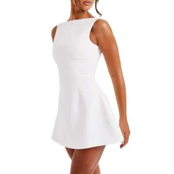 LuFeng Women's Sexy Sleeveless Mini Dress for Summer Events