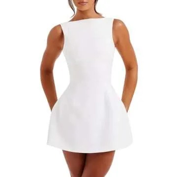 LuFeng Women's Sexy Sleeveless Mini Dress for Summer Events