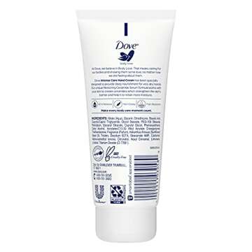 Dove Body Love Moisturizing Hand Cream for Rough or Dry Skin Intense Care Softens and Smoothes 3oz 4...