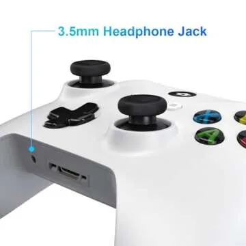 SHINXIN Xbox Controller Wireless, Xbox One Controller, Compatible with Xbox One X|S, Xbox Series X|S, Xbox One, Windows PC - White