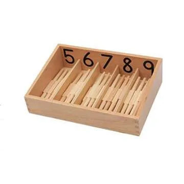 Adena Montessori Spindle Box with 45 Spindles