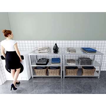 Heavy Duty Stainless Steel Kitchen Work Table for Dining Spaces