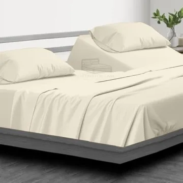 Split Head Flex King Sheets Sets for Adjustable Bed-Top Split King Sheets-100% Cotton Sheets 400-Thr...