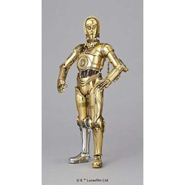 Bandai Hobby Star Wars Character Line 1/12 C-3PO Action Figure - Iconic Droid