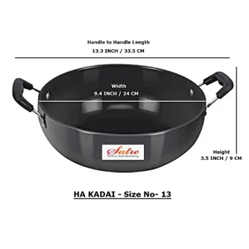 Satre Hindalco Aluminium Kadai and Tadka Pan Set