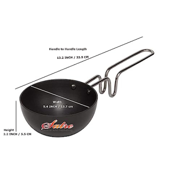 Satre Hindalco Aluminium Kadai and Tadka Pan Set
