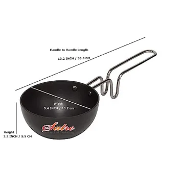 Satre Hindalco Aluminium Kadai and Tadka Pan Set
