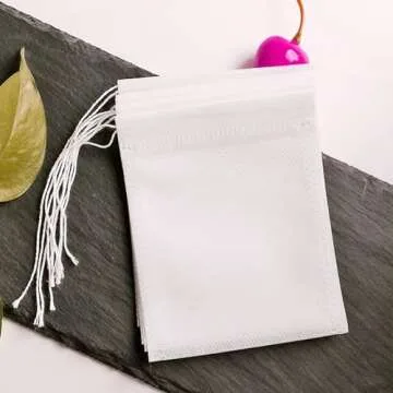 Yzurbu 200pcs Tea Filter Bags for Loose Leaf Tea