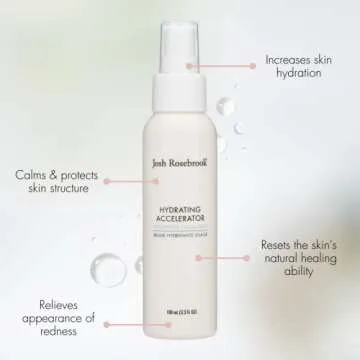 Josh Rosebrook Face Mist Hydrating Spray - Refreshing & Lightweight Antioxidant Hydrating Accelerator - Natural Facial Spray for All Skin Types (100 mL (3.3 fl oz))