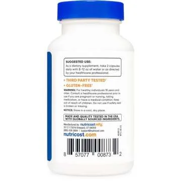 Nutricost Valerian Root Capsules (1000mg Per Serving) 120 Capsules - 4,000mg Equivalent Per Serving (4:1 Extract), Vegetarian Caps, Gluten Free, Non-GMO