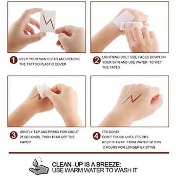 Novelty Scarf Wizard Glasses & Lightning Bolt Tattoos for Kids