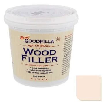 Goodfilla Neutral Base Wood and Grain Filler - Stainable, Tintable, Non-Toxic, USA Made