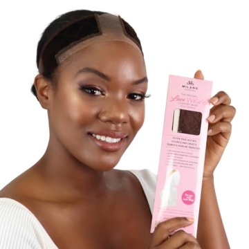 MILANO COLLECTION Lace Wigrip - Premium Adjustable Reinforced Swiss Lace Wig Band for Women in Choco...