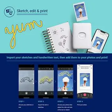 Fujifilm Instax Mini Link 2 Smartphone Printer Bundle