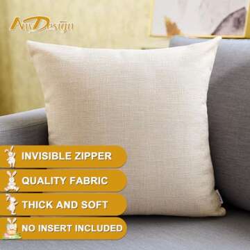 Generic AnyDesign Easter Pillow Covers Set of 2 - Spring Decor