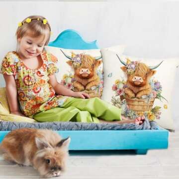 Generic AnyDesign Easter Pillow Covers Set of 2 - Spring Decor