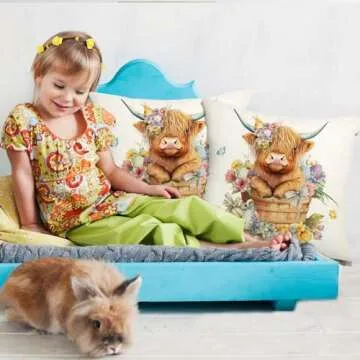 Generic AnyDesign Easter Pillow Covers Set of 2 - Spring Decor