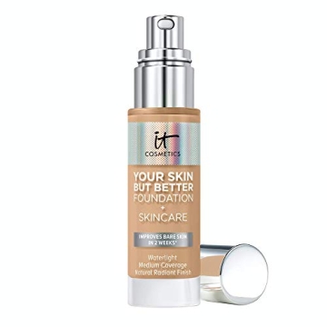 IT Cosmetics Your Skin But Better Foundation + Skincare, Medium Neutral 31.5 - Hydrating Coverage - ...