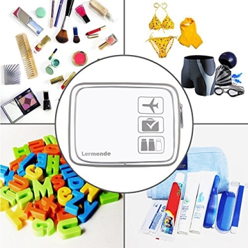 Lermende TSA Approved Clear Toiletry Bag Set for Travel
