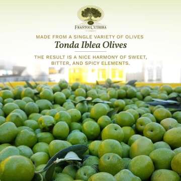 Frantoi Cutrera Primo Cold Extracted Italian Extra Virgin Olive Oil Cold Pressed, Polyphenol Rich Olive Oil, Authentic Certified DOP Sicilian EVOO Imported From Italy, 25.4 fl oz (Pack of 1)