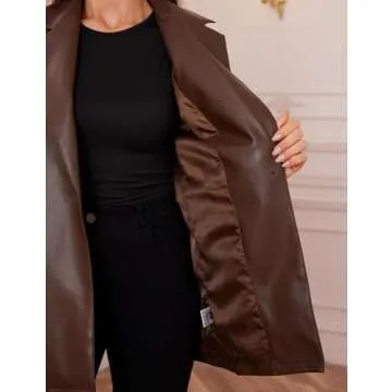 Vimyig Women Faux Leather Motorcycle Jacket Stylish Top