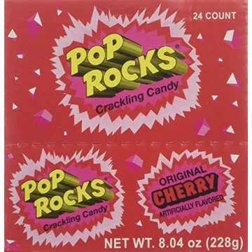 POP ROCKS Popping Candy, Cherry, 24 Count