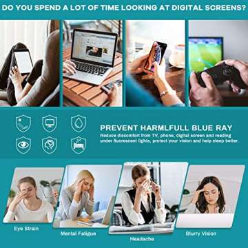 Gaoye Blue Light Blocking Glasses - Stylish Anti-UV Ray Glasses for All