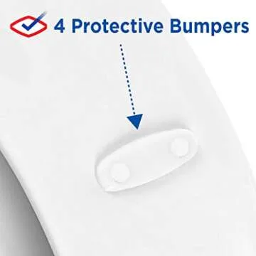 Clorox Elongated Plastic Toilet Seat with Easy-Off Hinges, Wiggle-Free