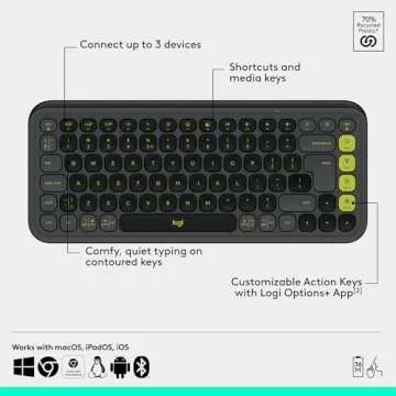 Logitech POP ICON Combo - Bluetooth Keyboard & Mouse Set