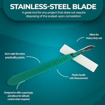 Disposable Scalpel Blades for Precision in Aesthetics & Crafts