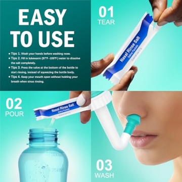 Effortless Breathing with Sinus Rinse Bottle for All