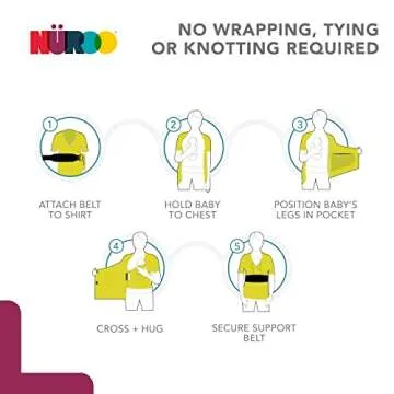 Brownmed - NuRoo Pocket - Comfortable Skin-to-Skin Shirt for Mom & Baby - Full-Coverage Baby Wrap Carrier Shirt for Newborns - Breathable Baby-Wearing Wrap Shirt - X-Small/Small - Black