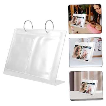 FOMIYES Nail Art Sticker Storage Book 5 Color Options for Sticker Display Nail Decal Collecting Album Easy Access