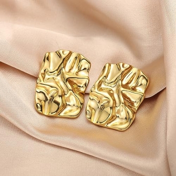 Shop ENVYOU Stylish Chunky Geometric Earrings for Women