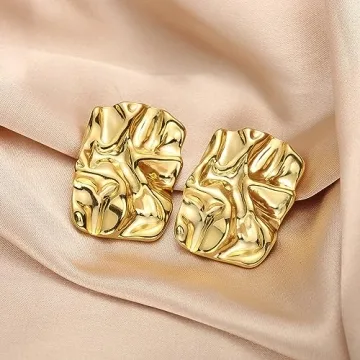 Shop ENVYOU Stylish Chunky Geometric Earrings for Women