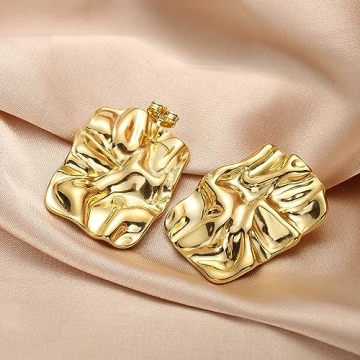 Shop ENVYOU Stylish Chunky Geometric Earrings for Women