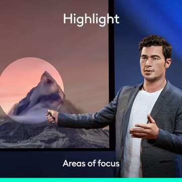 Logitech Spotlight Presentation Remote - Advanced Wireless Clicker with Laser Pointer, 30 m Range an...