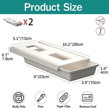 SVNNELP Under Desk Drawer Organizer for Tidy Workspaces