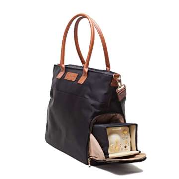 Sarah Wells Abby Bag for Breast Pumps with Leather Straps