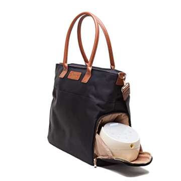 Sarah Wells Abby Bag for Breast Pumps with Leather Straps