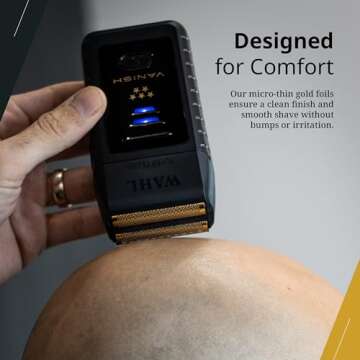 Wahl Professional 5 Star Vanish Shaver Cordless with Pop Foil Bars Ergonomic Design 100 Min Runtime Lithium Ion Battery