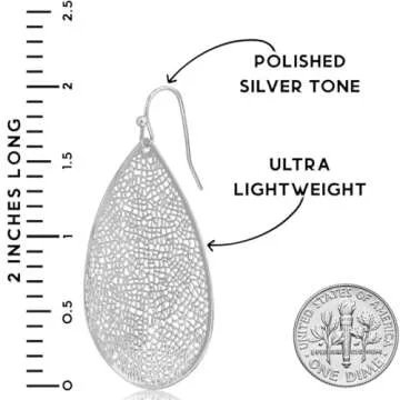 Stylish Silver Dangle Earrings for Comfort and Elegance
