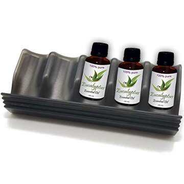 RONYOUNG 8PCS Shelf Essential Oils Storage Racks Oil Bottles Expandable Essential Oil Holders Convenient Storage For Organizing Displaying Spice Oils Racks