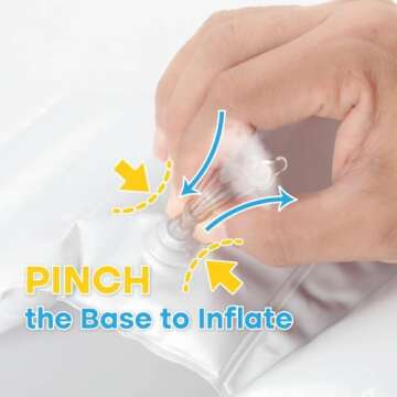 Dadouman Inflatable Cushion Insert for IKEA Antilop High Chair, Cushion Insert Only, White, 28" L x 14"(Inflated)